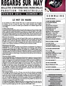Couverture Le journal de May N° 68 de février 2014